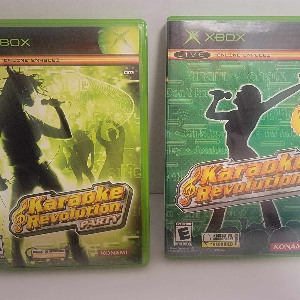 XBOX KARAOKE REVOLUTION & REVOLUTION PARTY GAMES